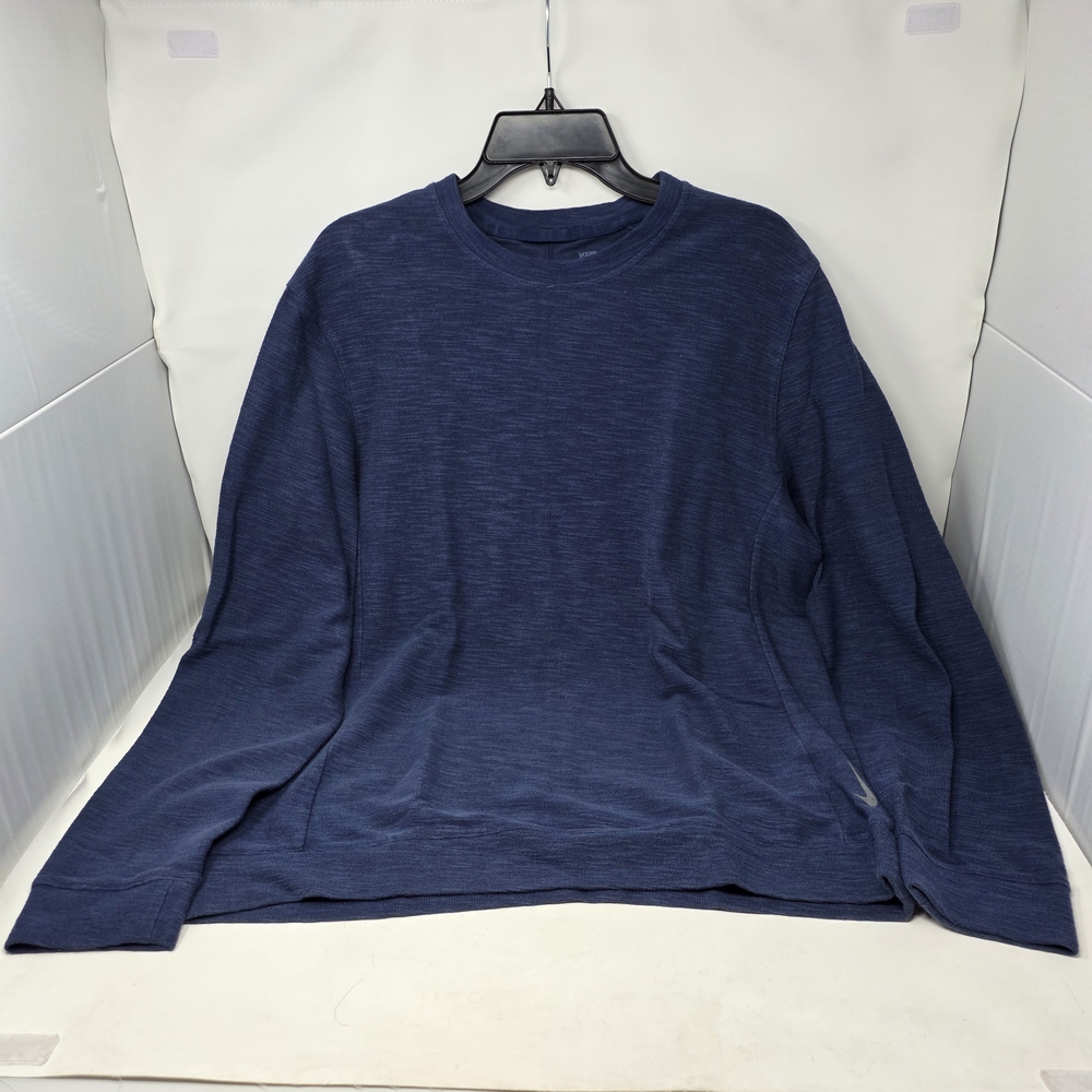 Nike Yoga Navy Blue Crew Neck Sweatshirt Textured Men’s Medium DC5313-410